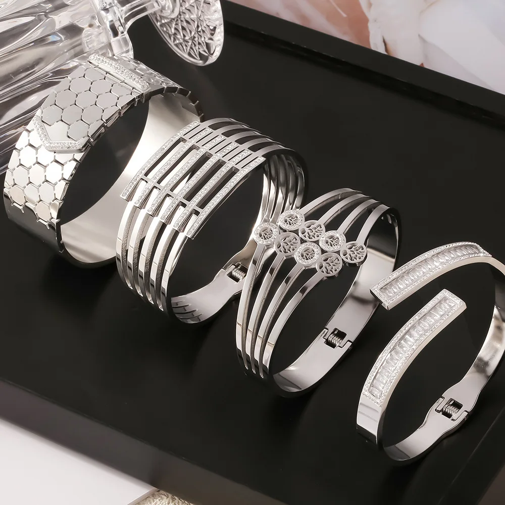 Браслет из нержавеющей стали с изображением пожеланий и деревьев для женщин