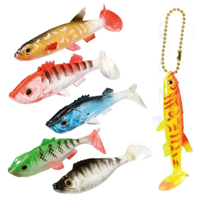 

YELL Gachapon Gacha Capsule Toy Realistic Fishing Buckle Pendant Marine Life Mini Deep-sea Fish Ornaments