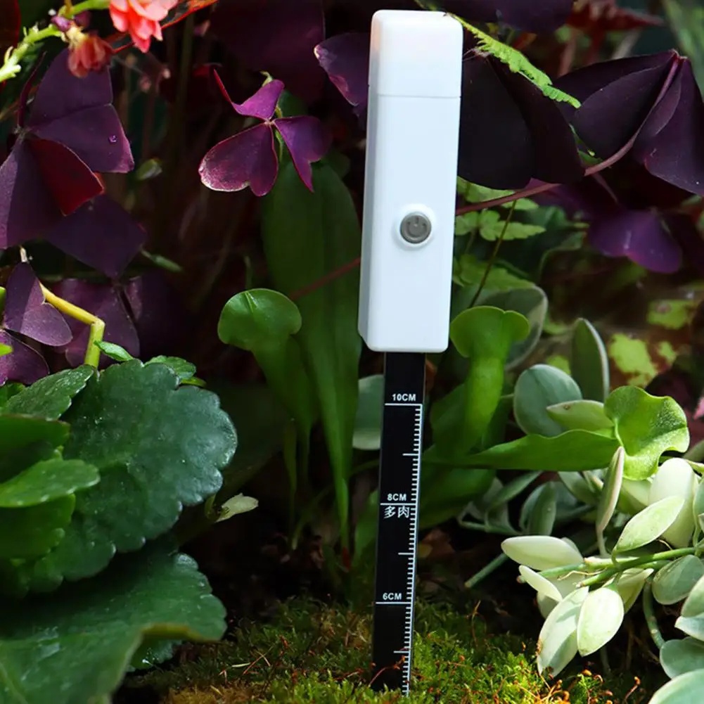 Практичный прибор для ухода за садом измеритель влажности почвы белый цвет