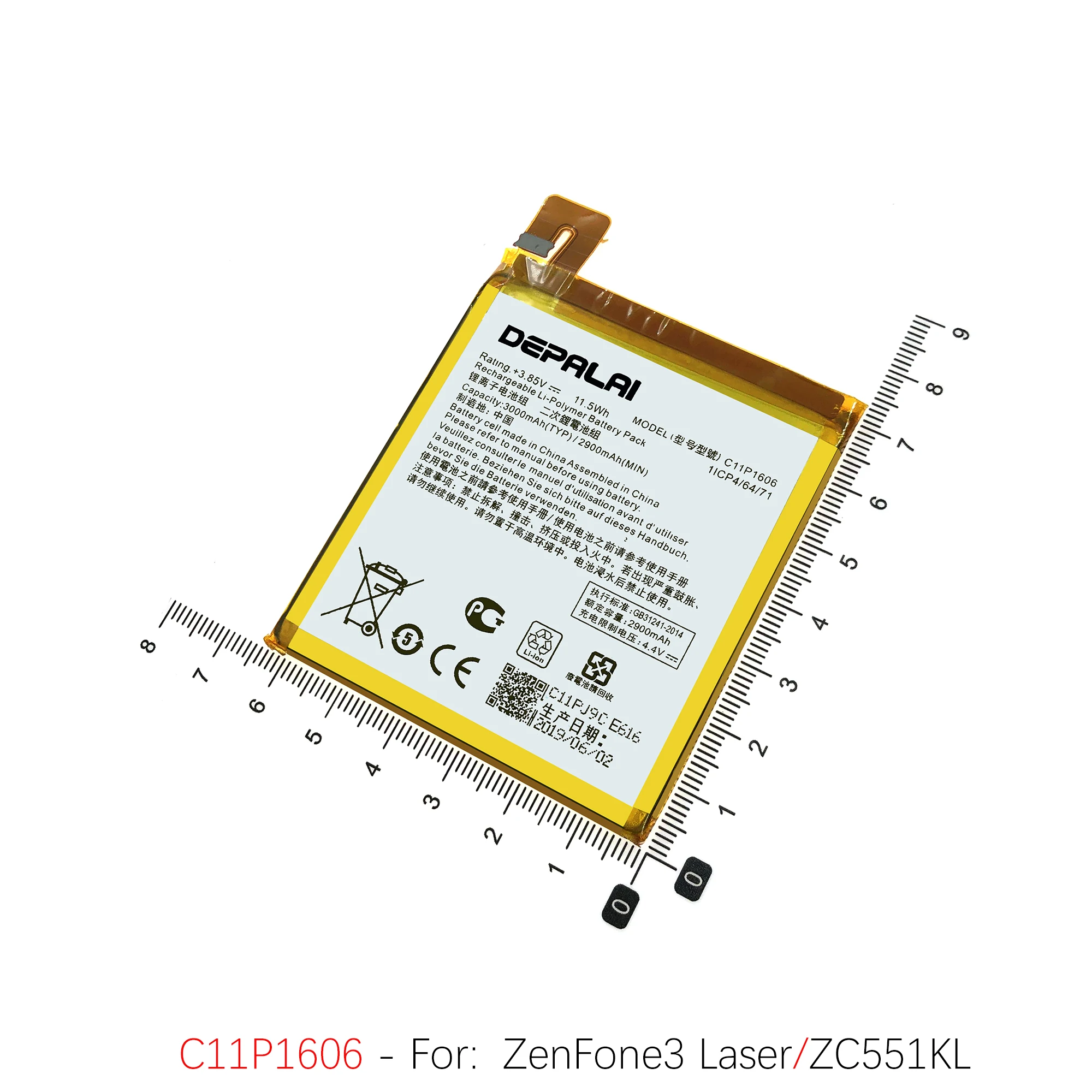 C11P1511 C11P1603 C11P1605 для Asus Zenfone 3 ZE552KL ZS550 ZS570KL Deluxe Laser ZC551KL Батарея C11P1606 Bateria