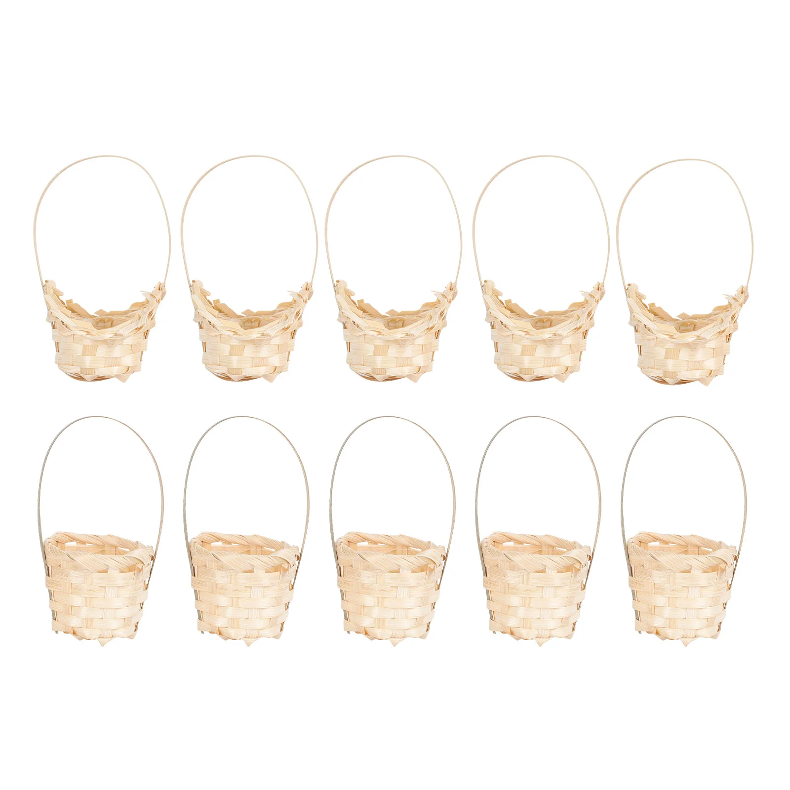 

10PCS Small Flower Basket Photography Prop Holding Basket Sundries Basket