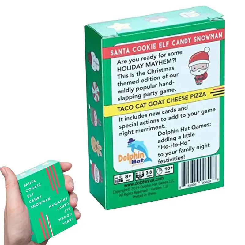 

Santa Cookie Elf Candy Cards Game Card Promote Parent-child Relationship Play With Friends And Family Bring Fun And Joy Promote