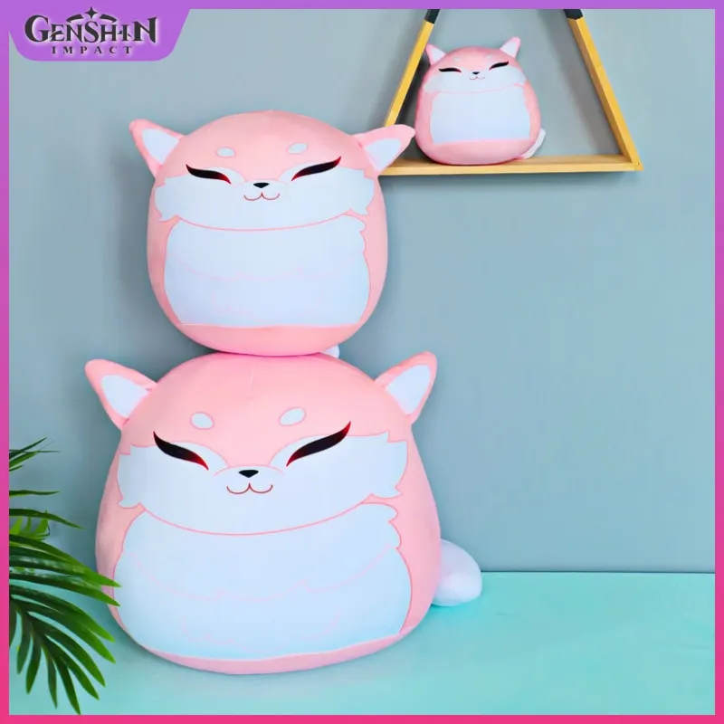 

Genshin Impact Yae Miko Plush doll Animation Derivatives Lovely pink fox doll pendant girl room decoration Gifts for friends