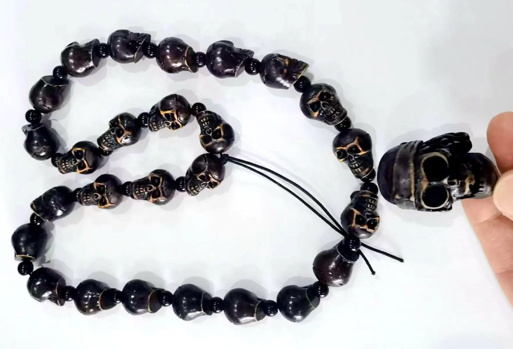 Винтажное готическое ожерелье с подвеской в виде пиратского черепа для мужчин и