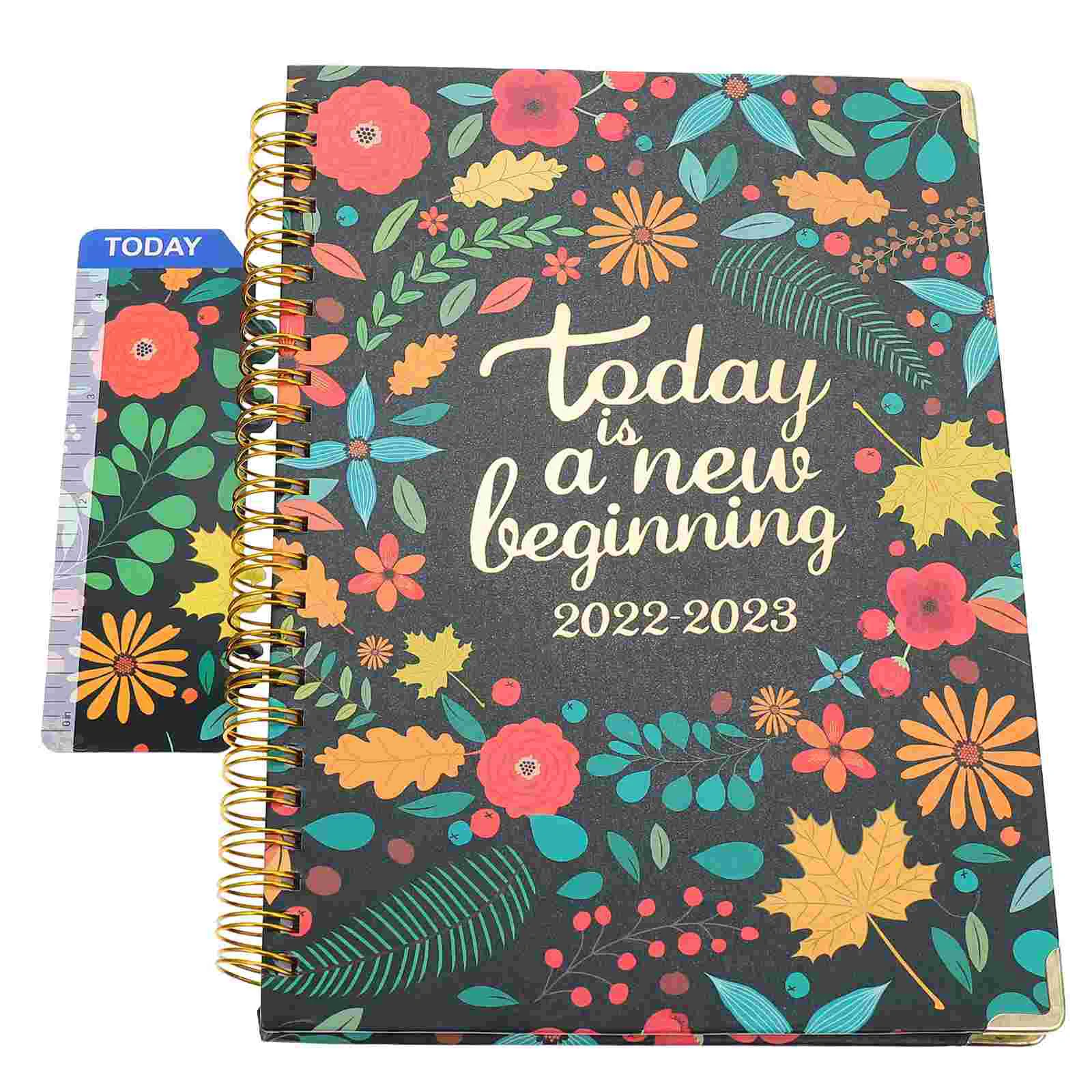 

Planner Calendar Daily 2023 Notebook Journal Weekly Notepad Spiral Monthly Desk Schedule Wired Student Planning Mini Desktop