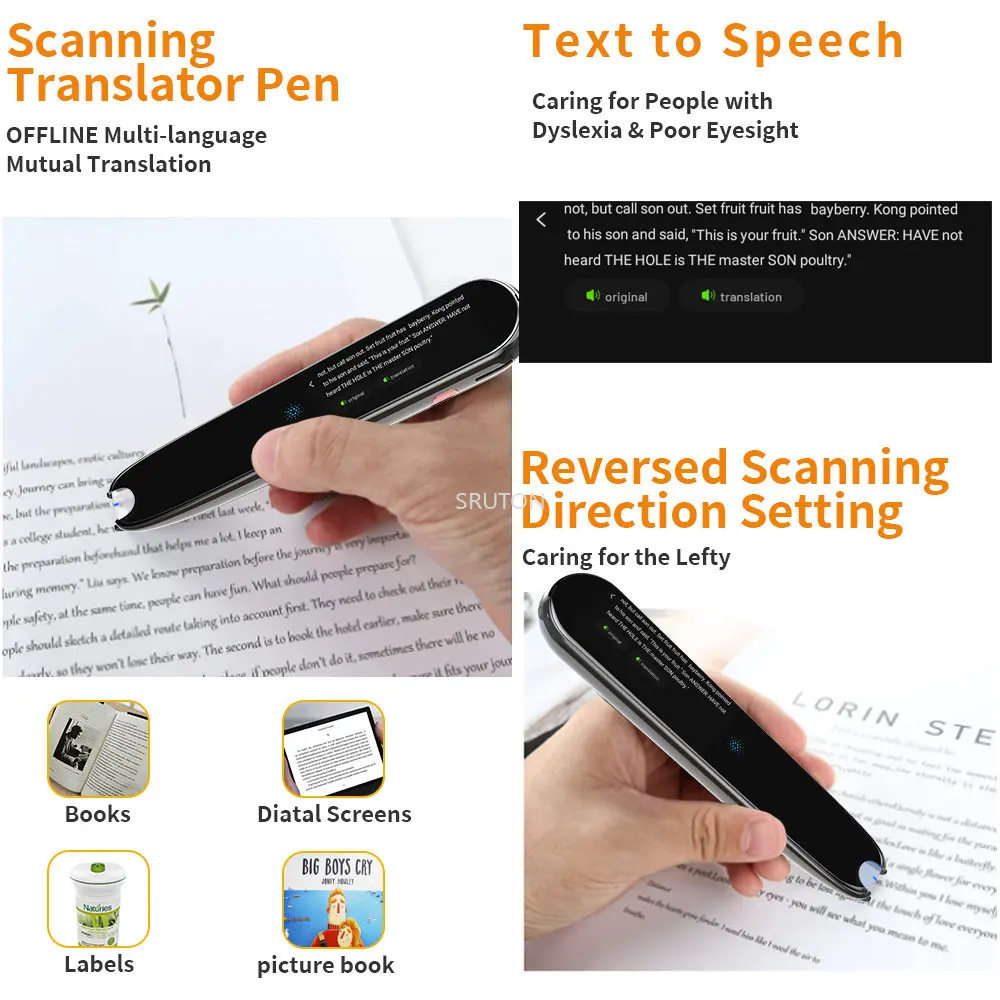 

Vormor X2 Smart Voice Scan Translator Pen Multifunction Offline Translation Real Time Language Translator Business Travel Abroad