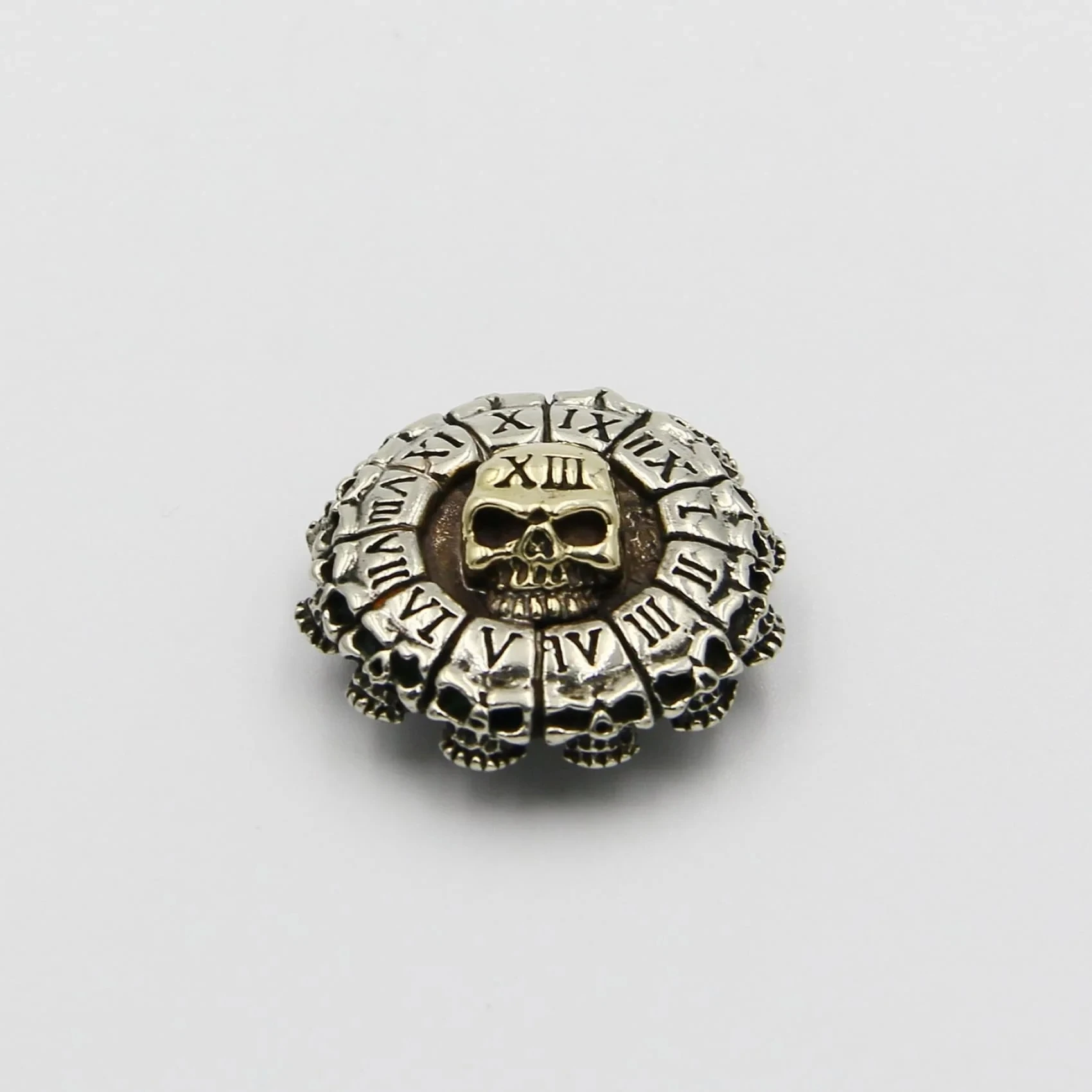 Фото Ретро-Дьявол Conchos, аксессуары для украшения из кожи, цвет латуни и серебра, заклепки с закручивающейся крышкой №3