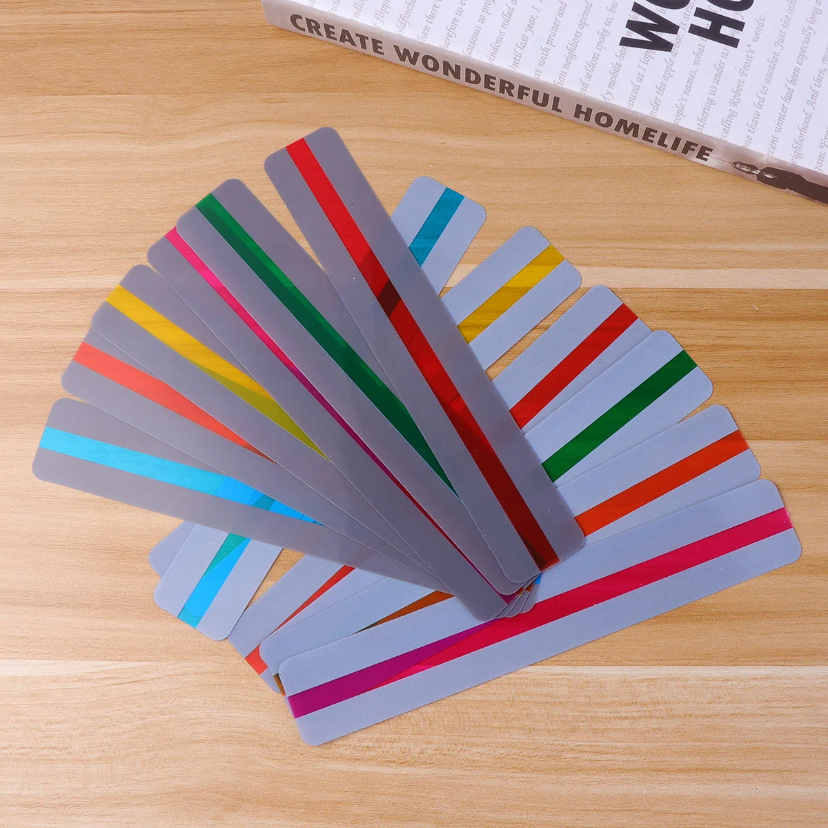 

Bookmark Bookmarks Transparent Decor Colored Pvc Creative Ruler Kids Highlight Christmas Overlays Reader Custom