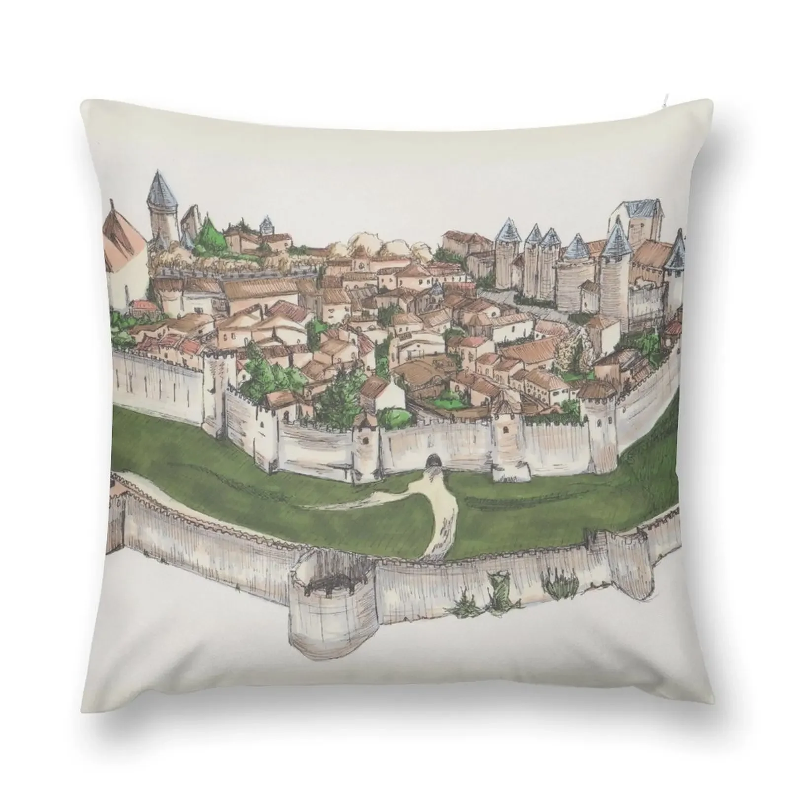Carcassonne декоративная подушка эстетические наволочки подушки для кровати