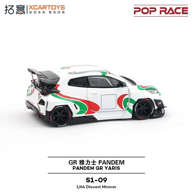 Фото Металлическая модель автомобиля 1/64 S1-09 Pandem Gr Yaris с подвижными дверями и ручками, украшение для стола, модные коллекционные игрушки, подарок на день рождения №3