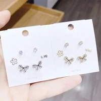 wholesale one card multi pair fashion new earring set nail 2021 earrings female gift