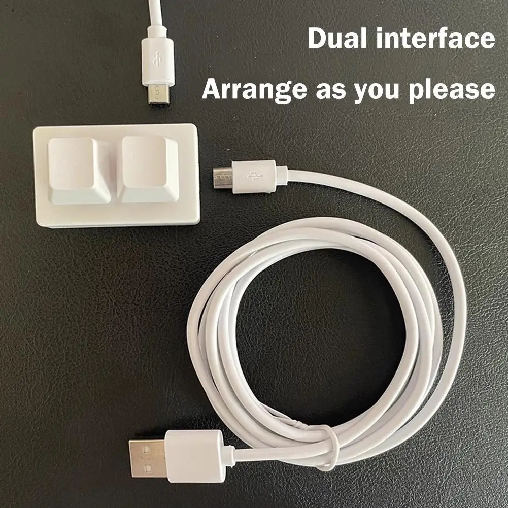 Программируемая мини-клавиатура RGB USB с 2 клавишами | AliExpress