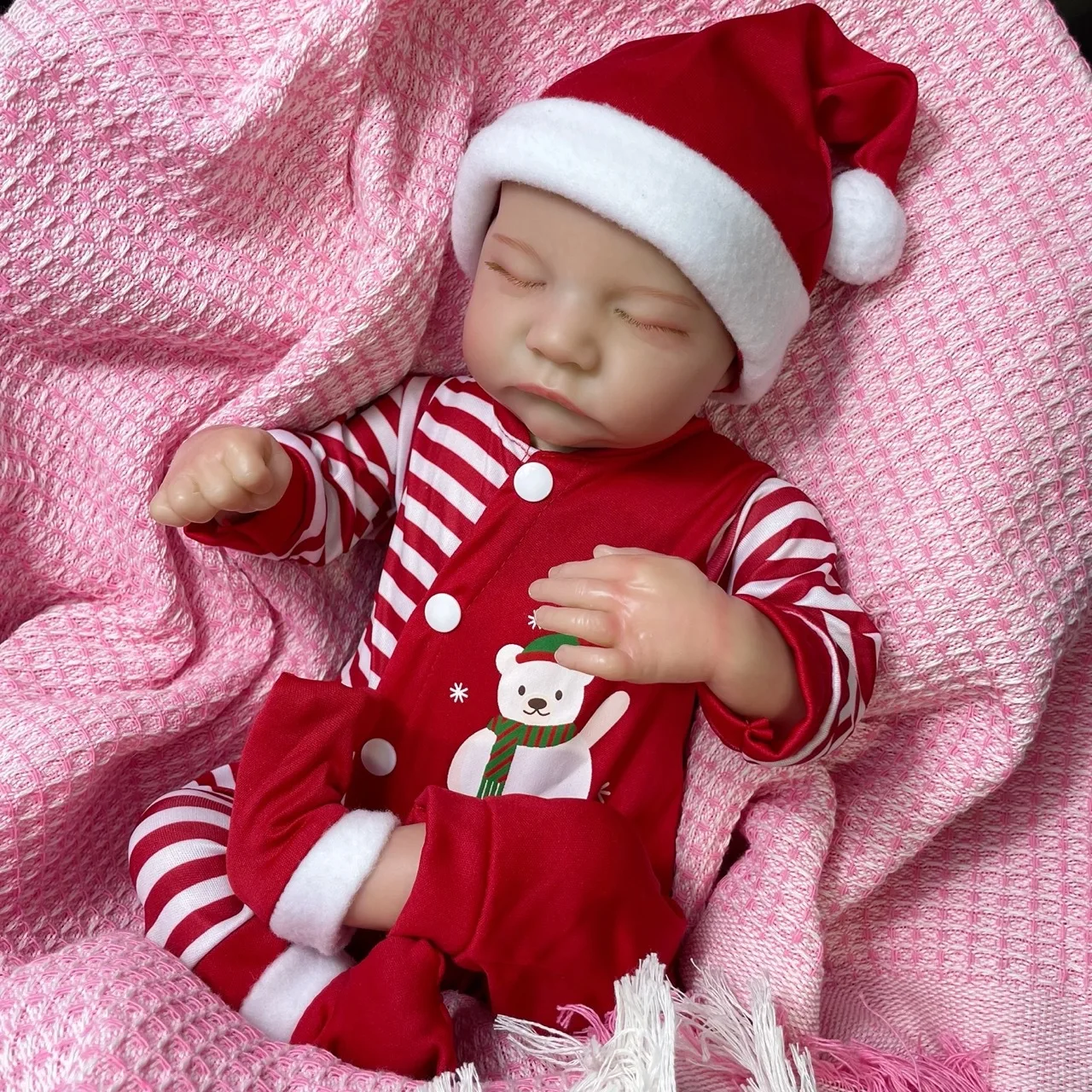 

18Inch Cuddly Emmy Bebe Reborn With Visible Veins 3D Painted High Quality Lifelike Newborn Baby Girl Muñecas Para Niñas