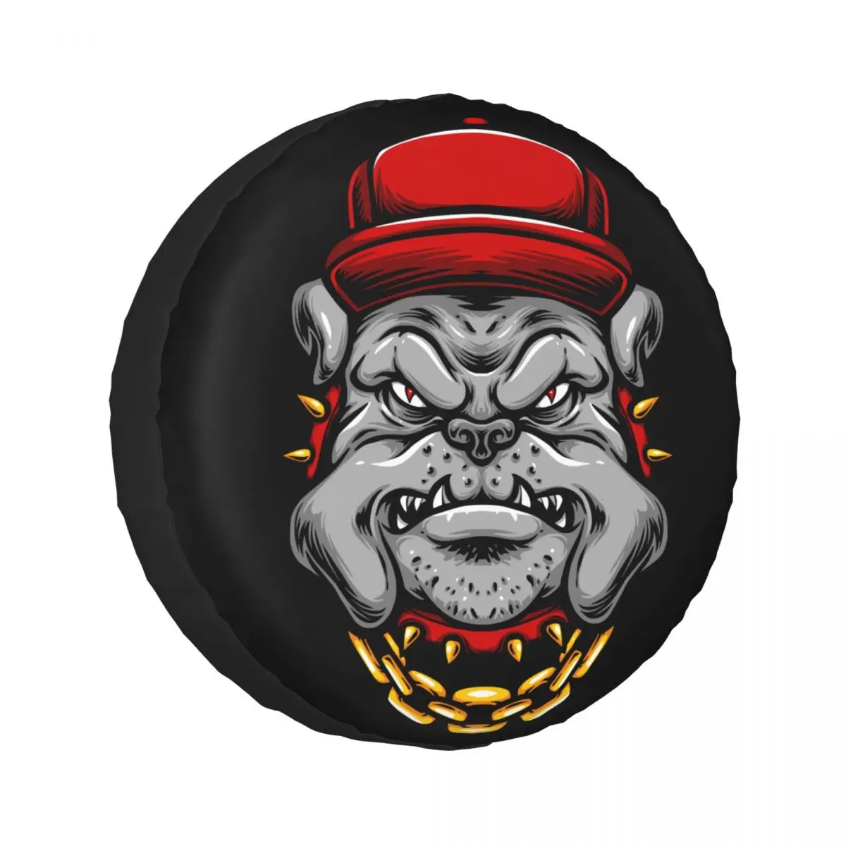 

Универсальный чехол для телефона, сумка для запасных колес, чехол для хранения запасных шин, чехол из полиэстера в форме бульдога с цепочкой...