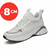 mens increased leisure board shoes increased shoes 8cm increased shoes mens sports white shoes increased mens elevator shoes