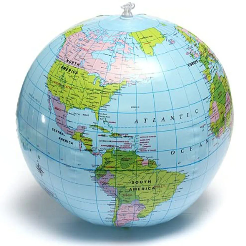 

Надувной шар, пвх шары 16 дюймов с картой земли, для обучения географии, подарок для бассейна Вечерние