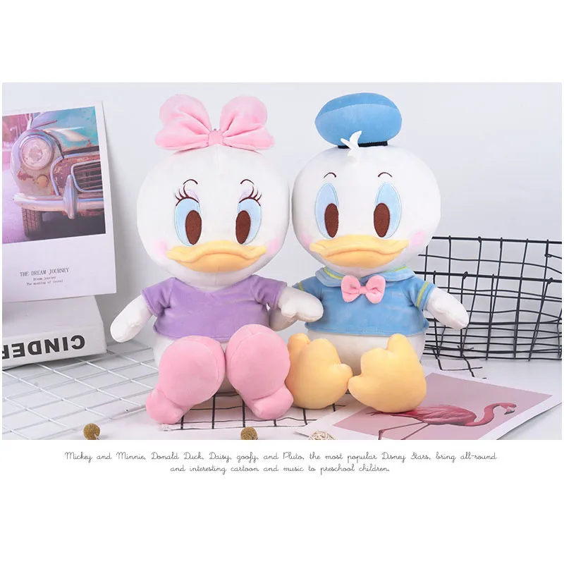 Плюшевые игрушки Disney Дональд Дак Маргаритка мультяшное животное Микки Минни