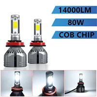 14000lm led lights h7 led headlights 6000k 80w bulb headlight kits for h1 h3 h4 h8 h9 h11 h13 h27 9005 hb3 9006 hb4 9004 9007