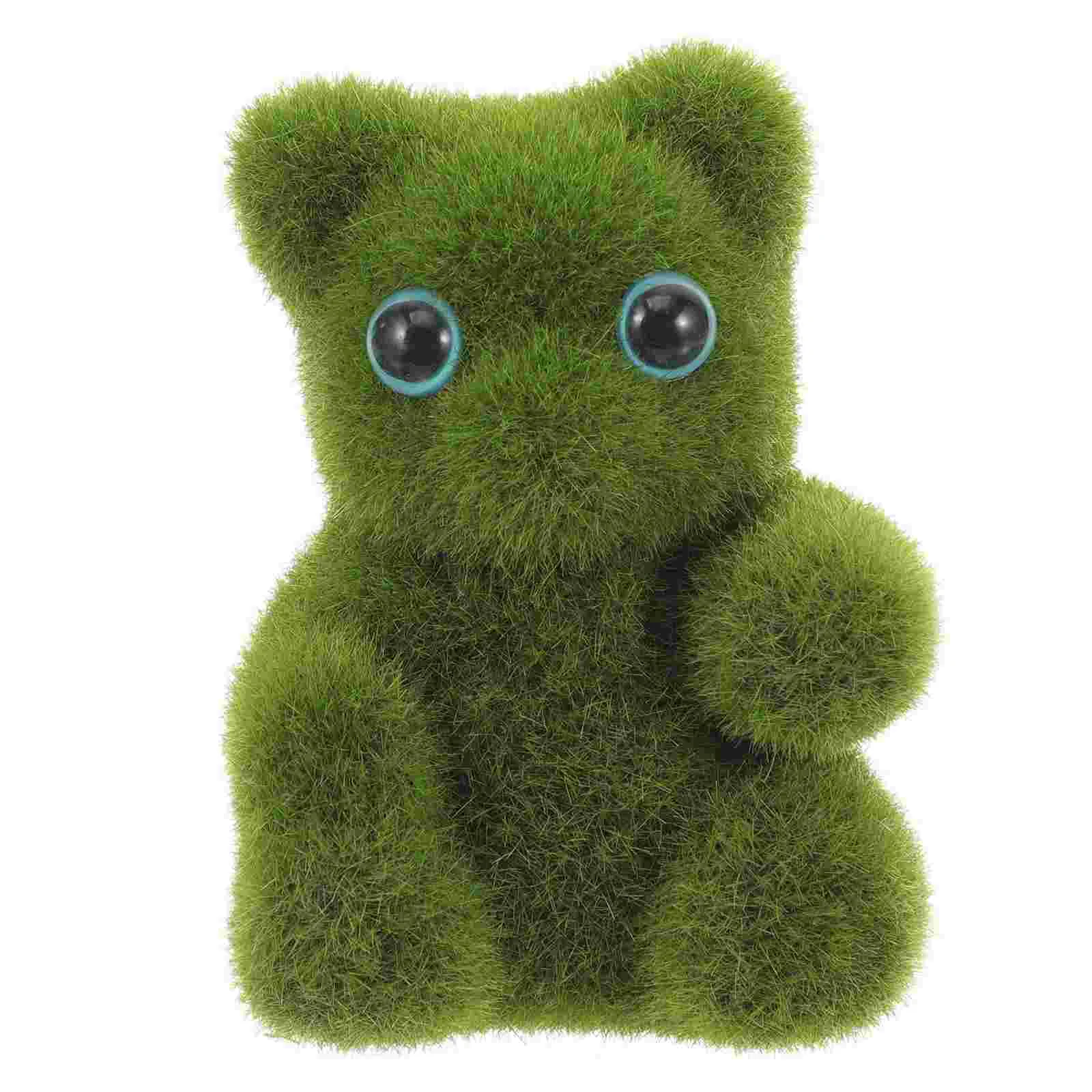 

Bear Decor Animal Moss Decoration Cartoon Figure Mori Department Home Ornament