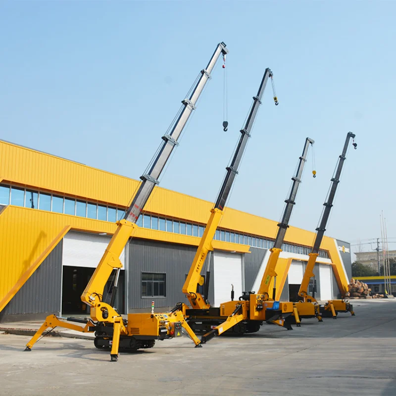Китай Unic Spider Crane 1T 3T 5T Подъемная машина Строительный гусеничный тип Мини-паук