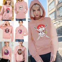 spring autumn casual hoodies sportswear men women hooded fashion long sleeve outwear mask print sweatshirts pink color clothes
