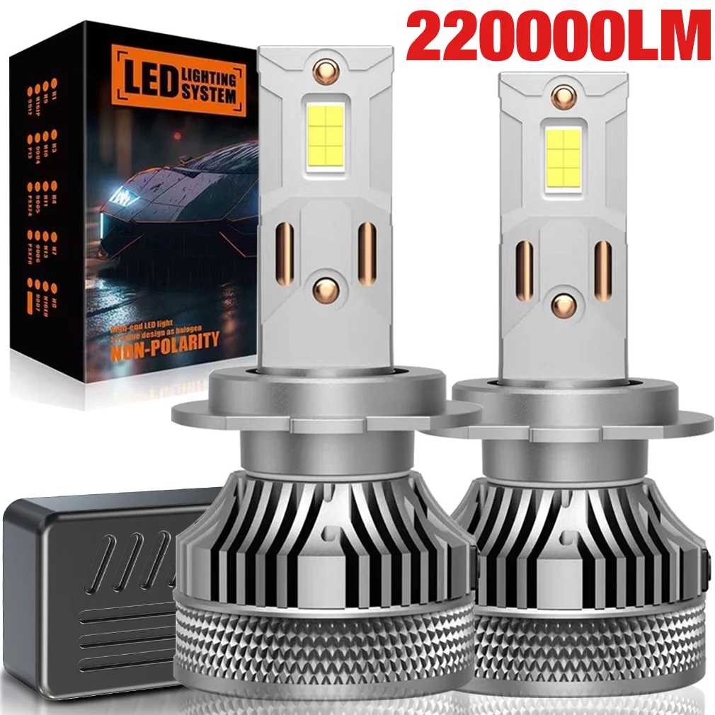 Лампа для автомобильных фар с двумя медными трубками 9005 лм 9006 К