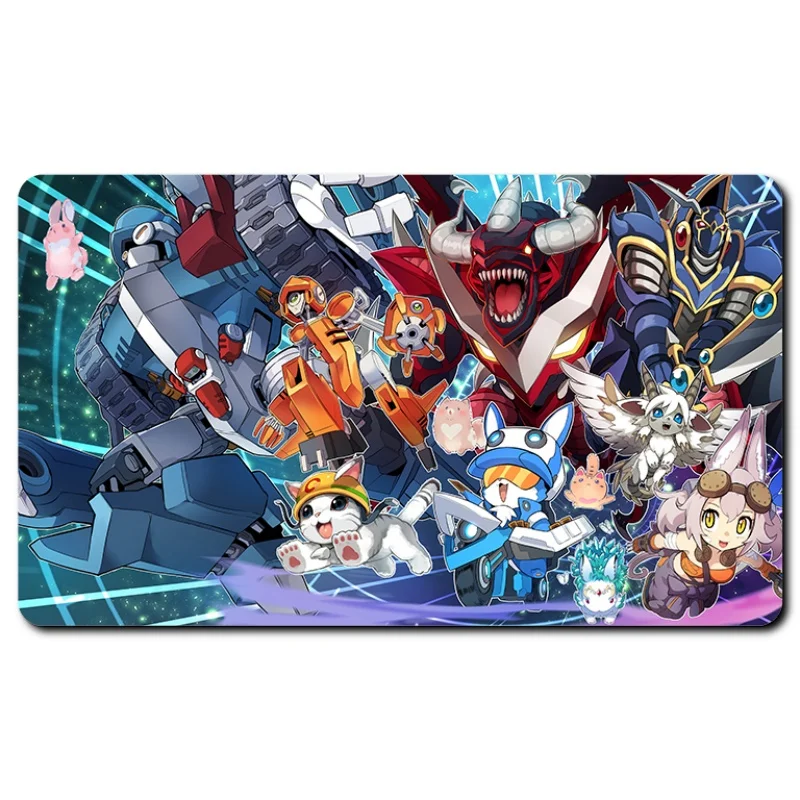 Yu-Gi-Oh Card Pad Egyptian God Seto Kaiba Yusei Fudo Akiza Izinski Diy Резиновый боевой коврик Аниме Фигурка