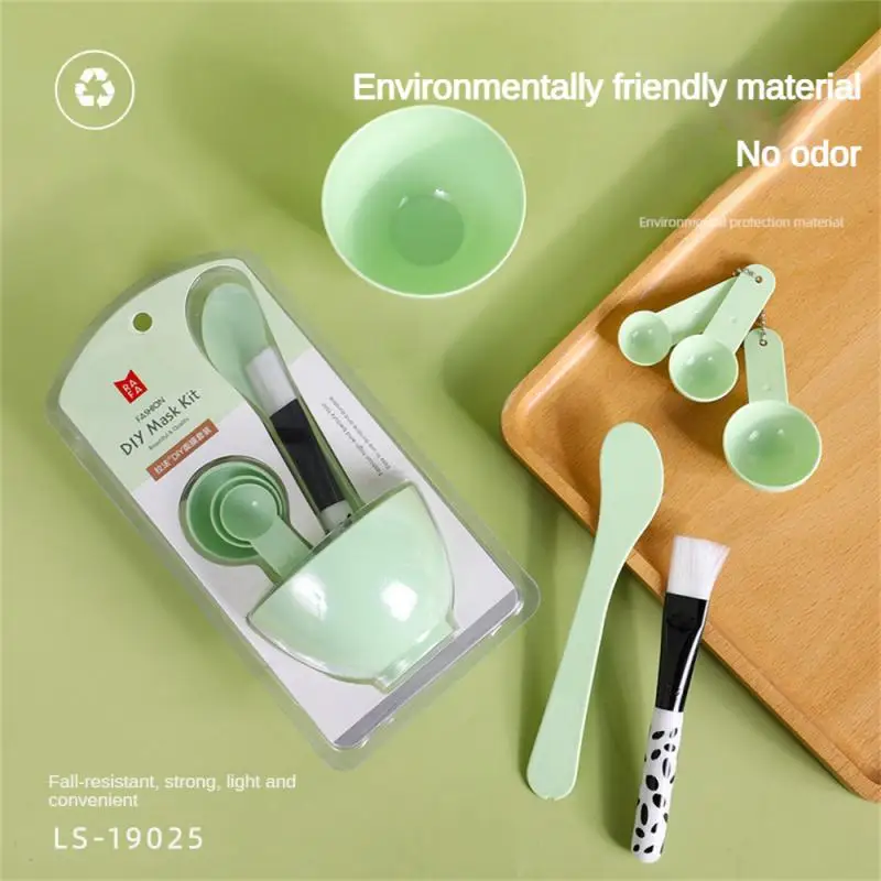 

Mask Set Easy To Use Mold Adjusting Bowl Makeup Accessories Mask Tools Suit Combination Green Beauty And Health Pe 1set