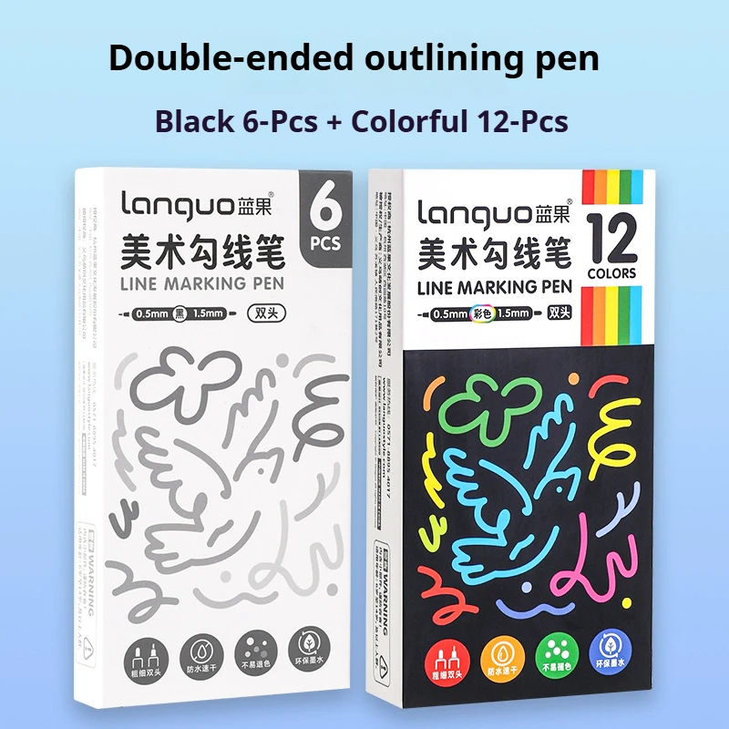 LANGUO набор маркеров для рисования 12 цветов