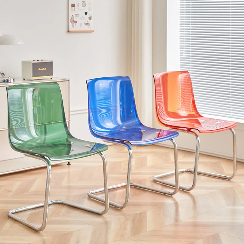 Прозрачный пластиковый дизайнерский современный стул для гостиниц ресторанов