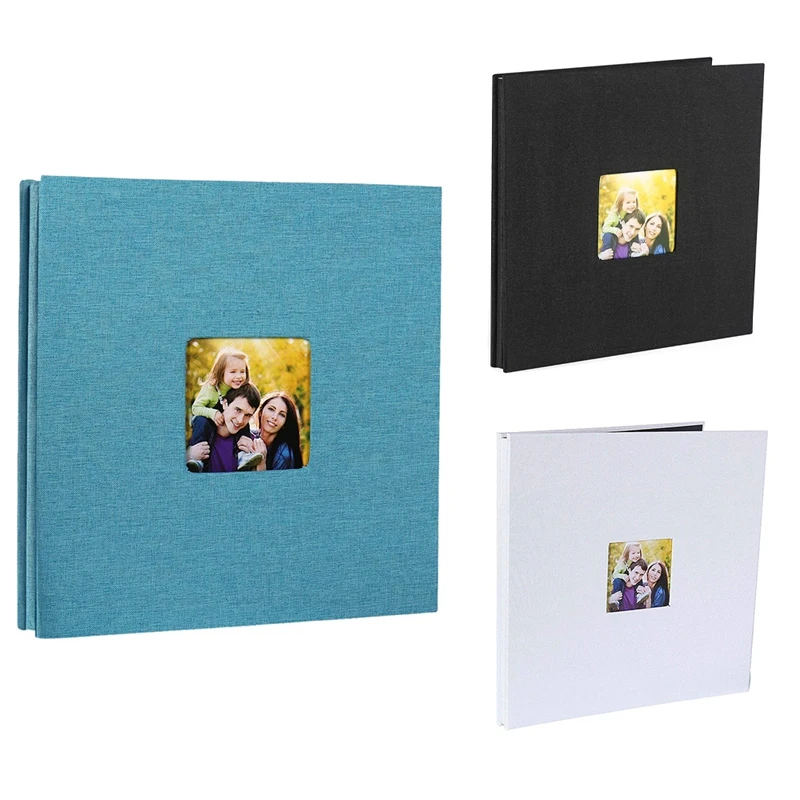 

Photo Album Self Adhesive Scrapbook For Wedding/Family/Lovers Linen Cover DIY Gift For Valentines Day Mothers