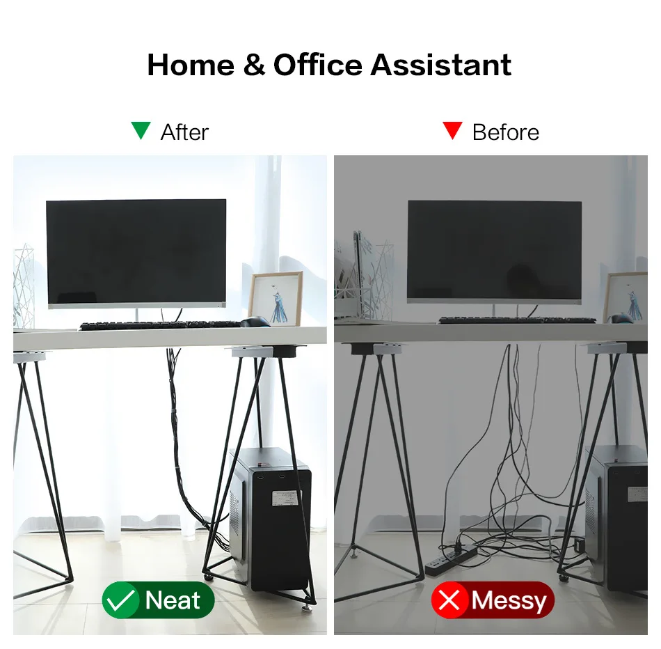 5 м/рулон многоразовые застежки-липучки для кабелей |