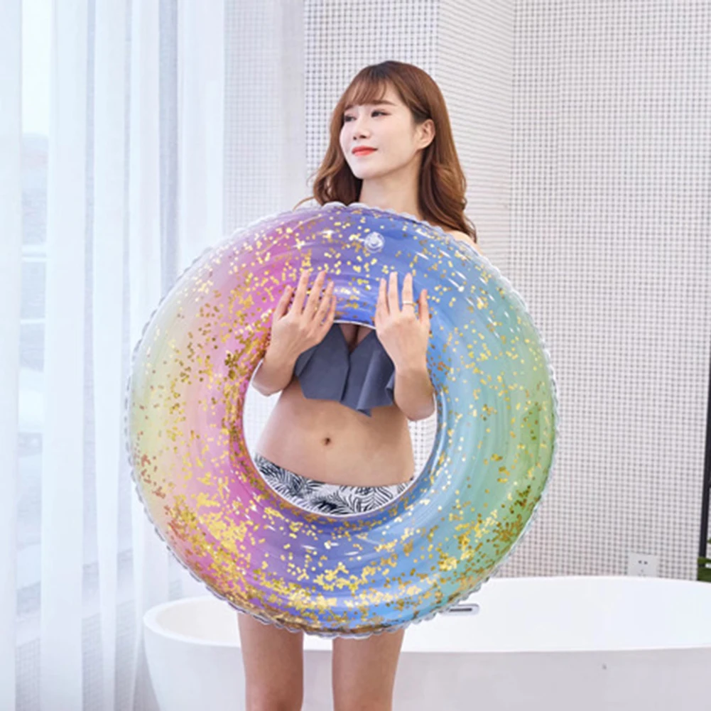 

PVC Summer Beach Swim Circle Float Water Pool Party Inflatable Swimming Ring for Adult Children Swimming Training