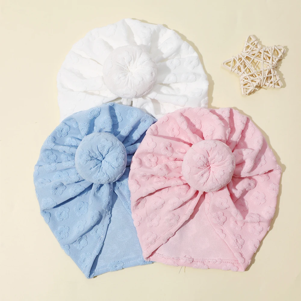 Твердый тюрбан в виде пончика шапка для маленьких девочек зимняя теплая