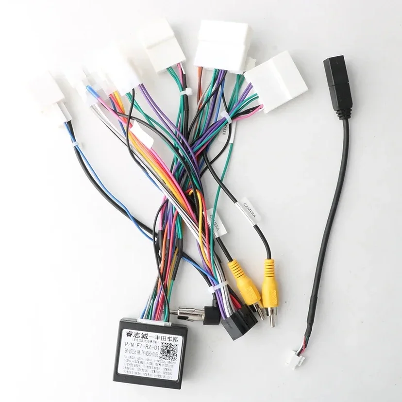 

Для Toyota Corolla/Camry/RAV4 Highlander с Canbus для Toyota Высокая проводка 16-контактный Android жгут проводов адаптер кабеля питания