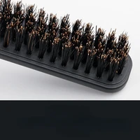 new boar bristle hair comb natural sandalwood comb for beard fold pocket comb hair brush beard brush for men