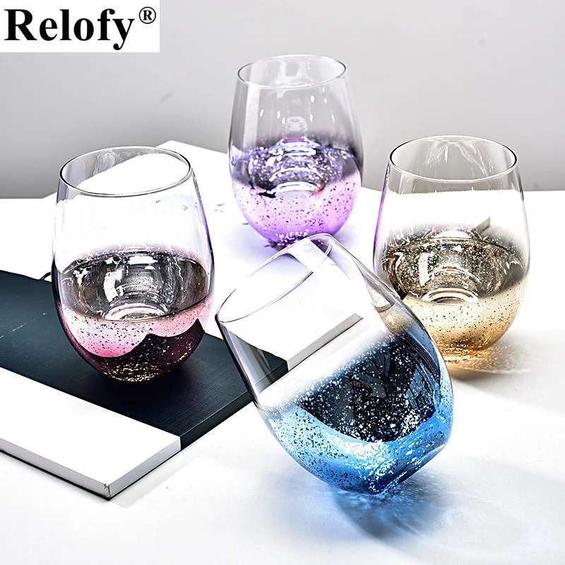 

500ml Glass Family Beer Mug with Spoon Family Stay Wine Mug Coffee Tea Cup Kitchen Family Juice Whisky Cup Drinking Container