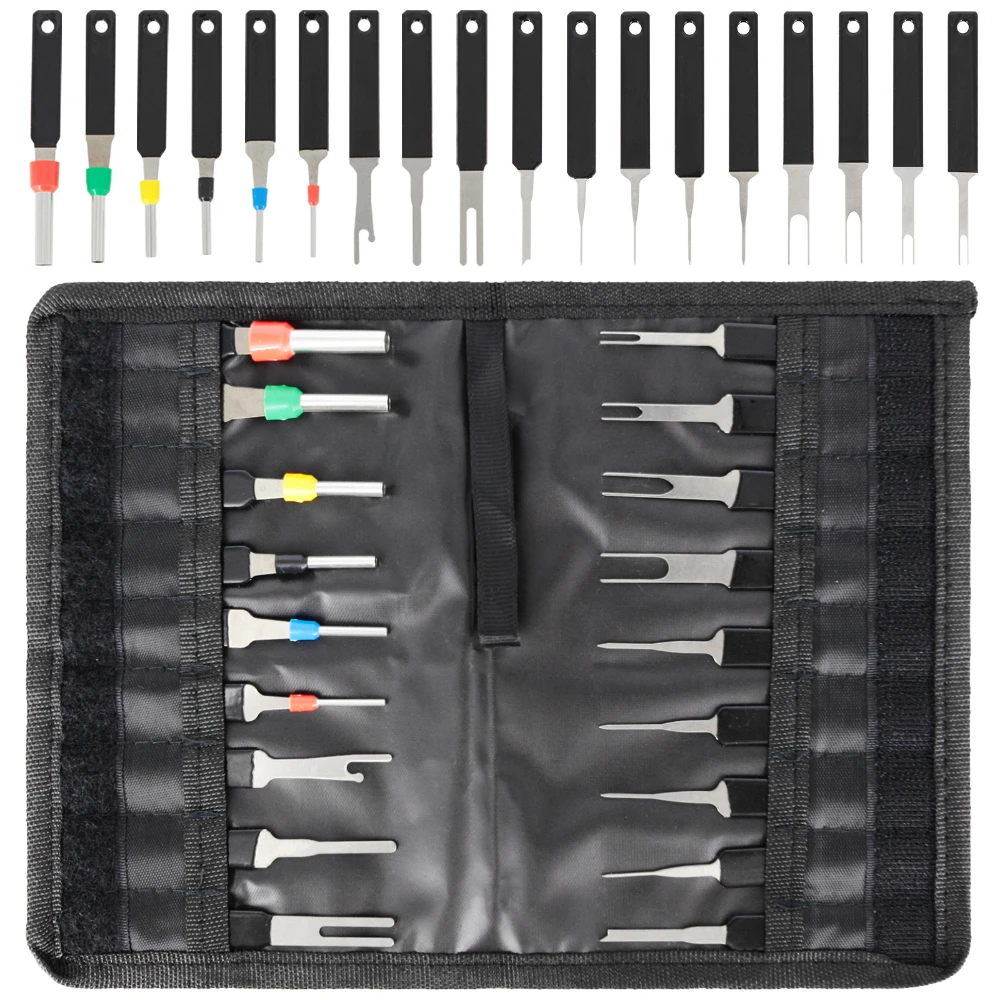 18pcs Heavy Duty Stylus Car Terminal Removal Kit Wire Connec