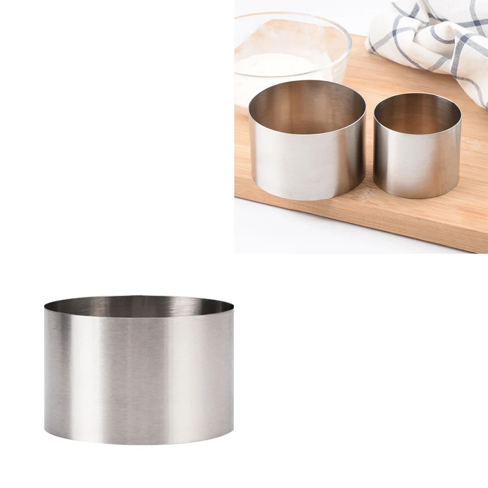 

Ring Cake Rings Mousse Mold Baking Molds Cookie Pastry Round Metal Stainless Mini Biscuit Steel Dessert Cooking Mould Donut