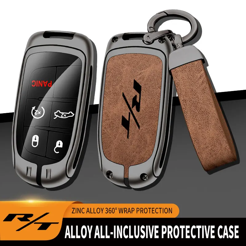 

Car Key Case Cover For DODGE R/T Remote Control Protector For Dodge RT Challenger Charger Journey RAM Car Key Shell Accessories