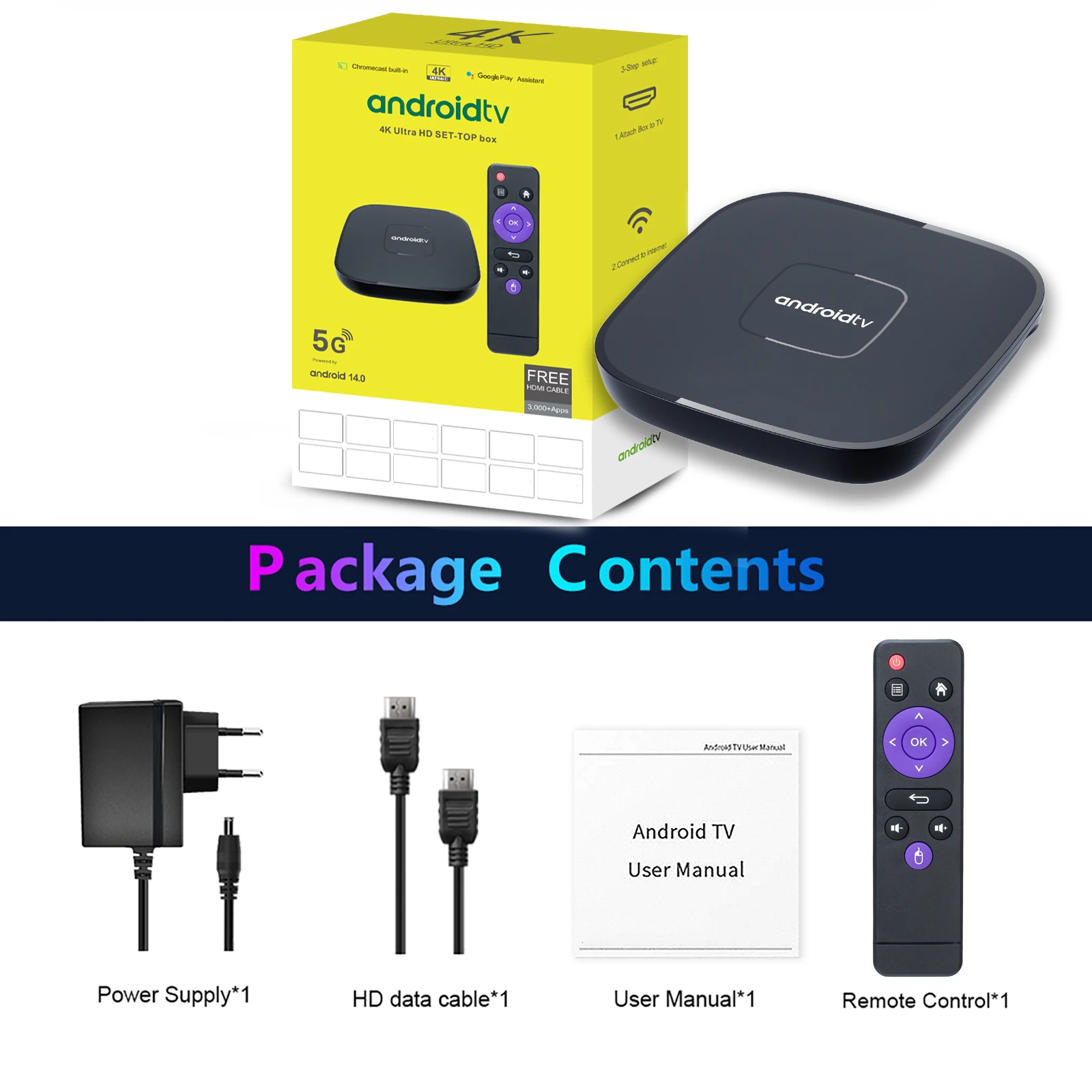 Q96 A1 ТВ-приставка Android 14, Allwinner H313, поддержка HD 4K H.265 WiFi 4G Smart TV Box, 3D-медиаплеер, телеприставка, IPTV (art.: 3920cd1b2a699) - 3920cd1b2a699