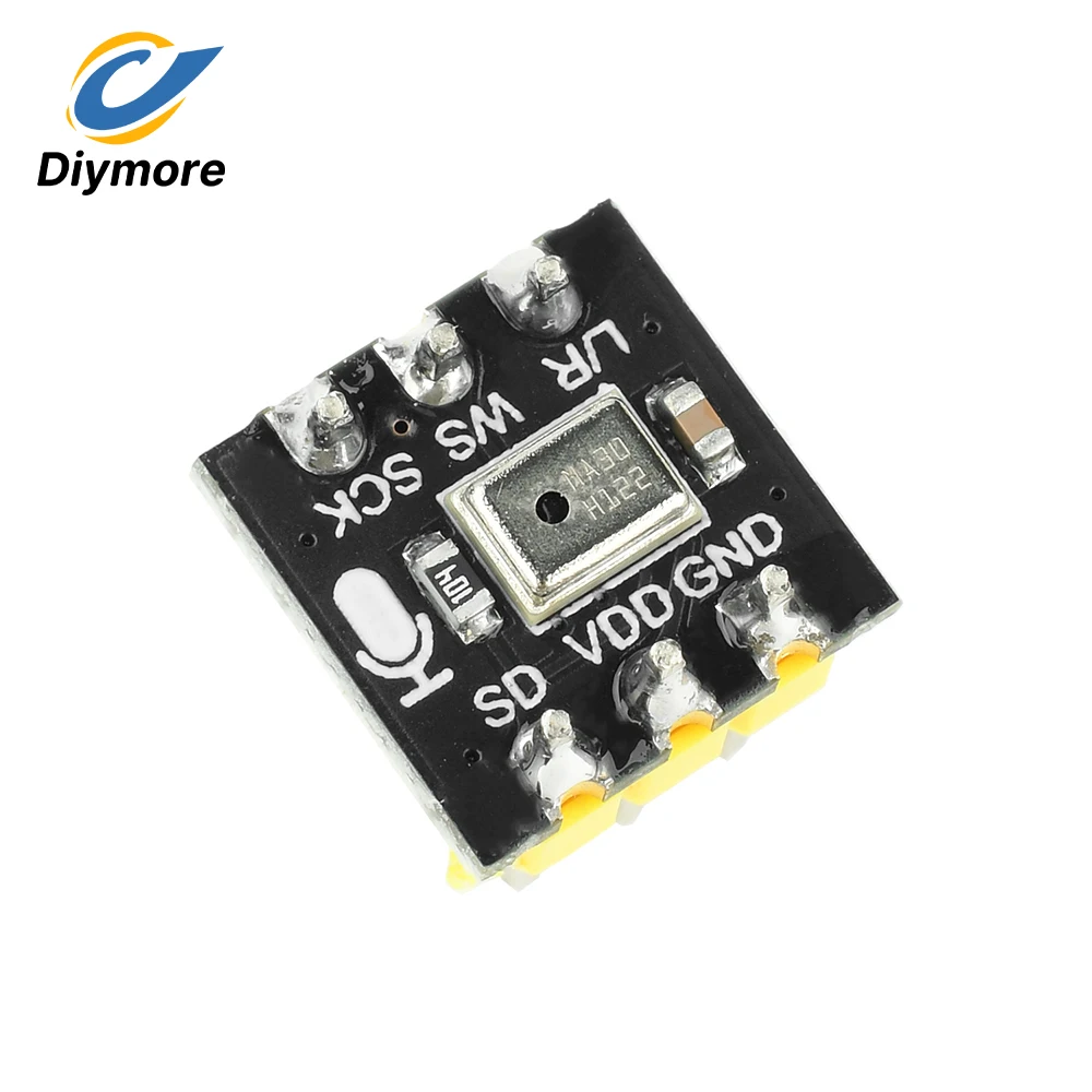 Фото Модуль всенаправленного микрофона MS4030 MEMS I2S с поддержкой ESP32 INMP441 60Гц-15кГц для различных сценариев захвата голоса №4