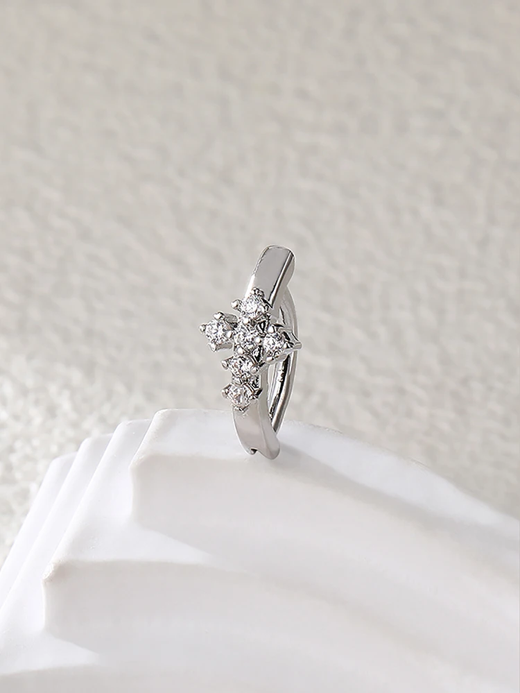 1 шт. Женское кольцо для пирсинга живота с фианитами