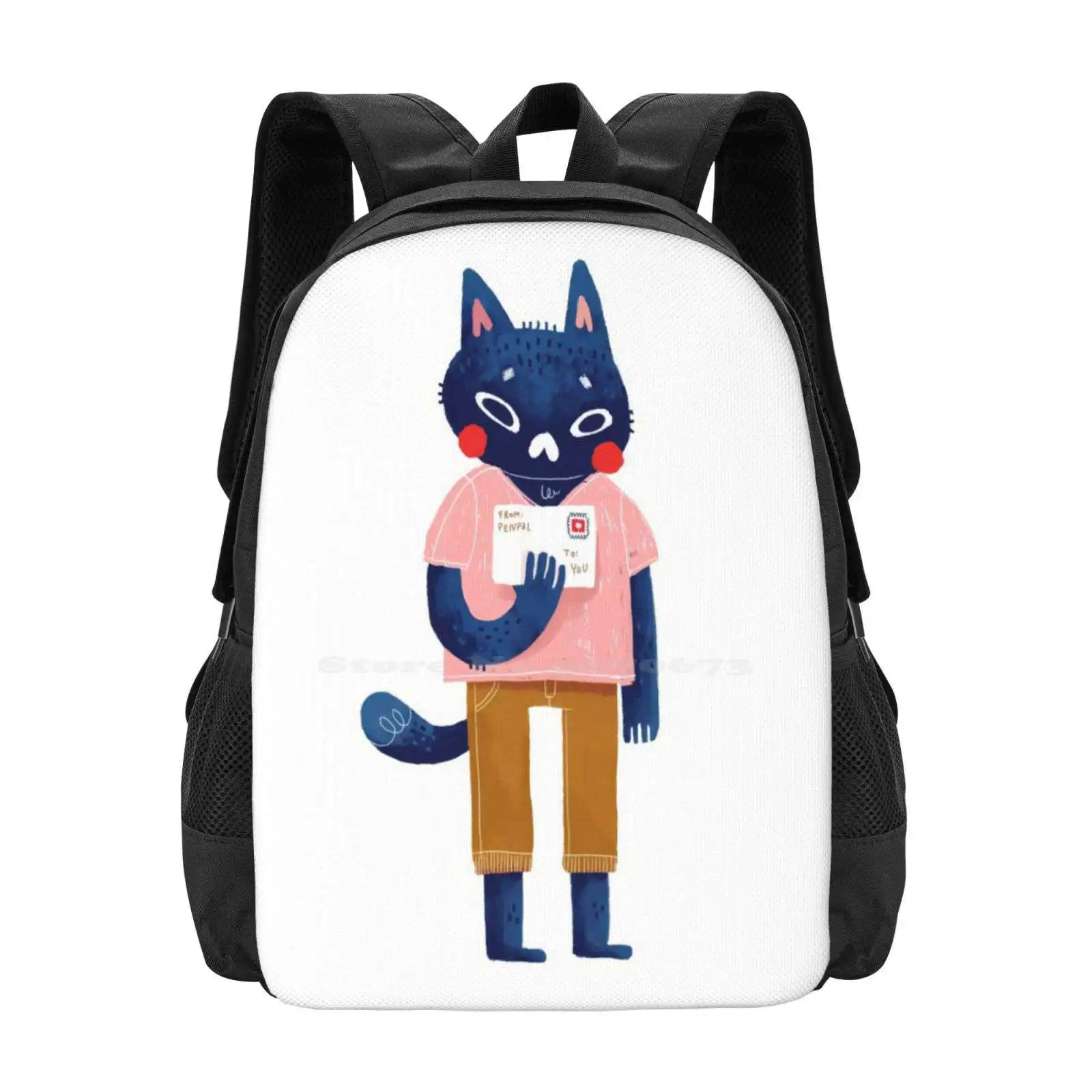 Горячая Распродажа школьный рюкзак Penpal модные сумки милый женский кошка