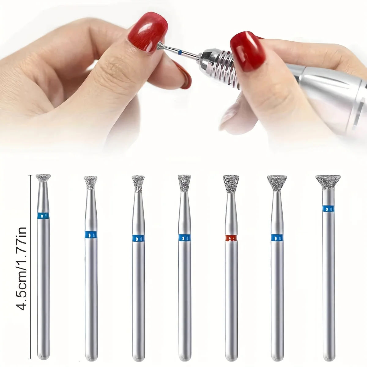 7 шт./компл. сверло для очистки кутикулы инструмент удаления перелива клея