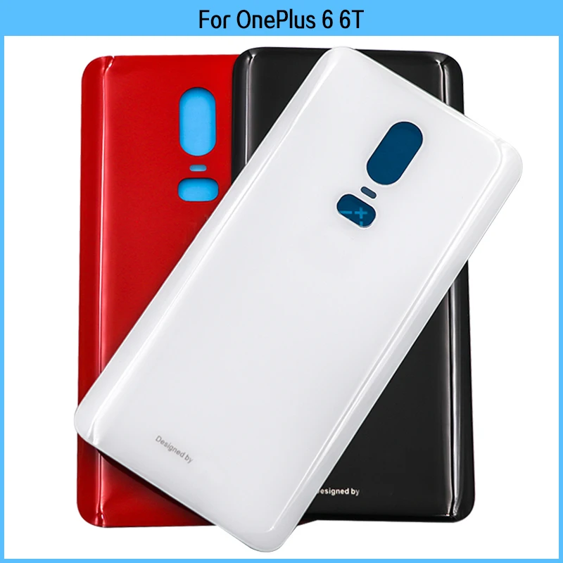 

10PCS For OnePlus 6 6T Battery Back Cover 3D Glass Panel Rear Door For OnePlus 6T Battery Housing Case With Adhesive Replace