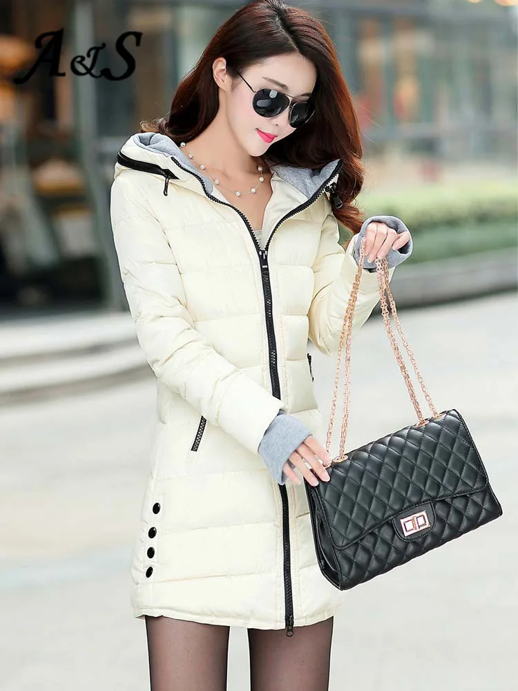 Anbenser Winter Jacket Women Parka Ultra Light Coat Winter Hooded Oversize Winter Autumn Warm Puffer Jackets Coats Lady Jacket