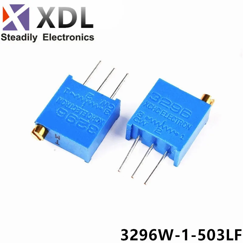 Потенциометр триммера 3296W-1-503LF 3296 Вт 50 ком 503 3296W-1-503 3296W-503 W503, 10 шт.