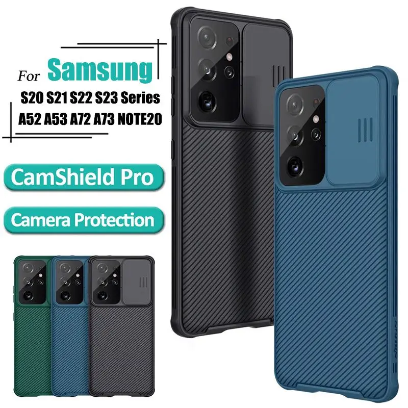 

New Ultimate For Samsung Galaxy S23 S22 S20 A Ultra Case Sliding Camera Protection Phone Case Samsung S23/S23 Plus Sturdy Cover