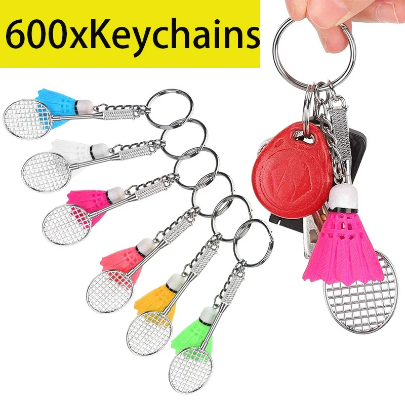 

600 шт., Женский мини-брелок для бадминтона